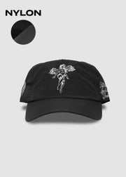 Angel Spirit Nylon Snapback // Black