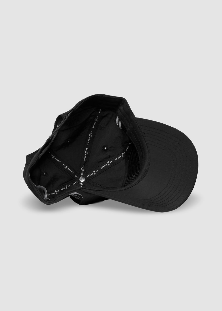 Angel Spirit Nylon Snapback // Black