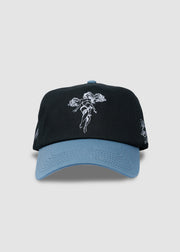Angel Spirit Unstructured Snapback // Black & Cloud Blue