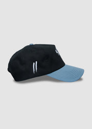 Angel Spirit Unstructured Snapback // Black & Cloud Blue