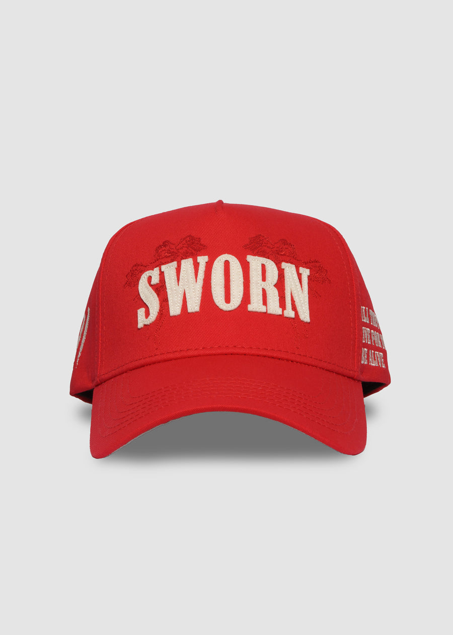 Oath A-Frame Snapback // Red