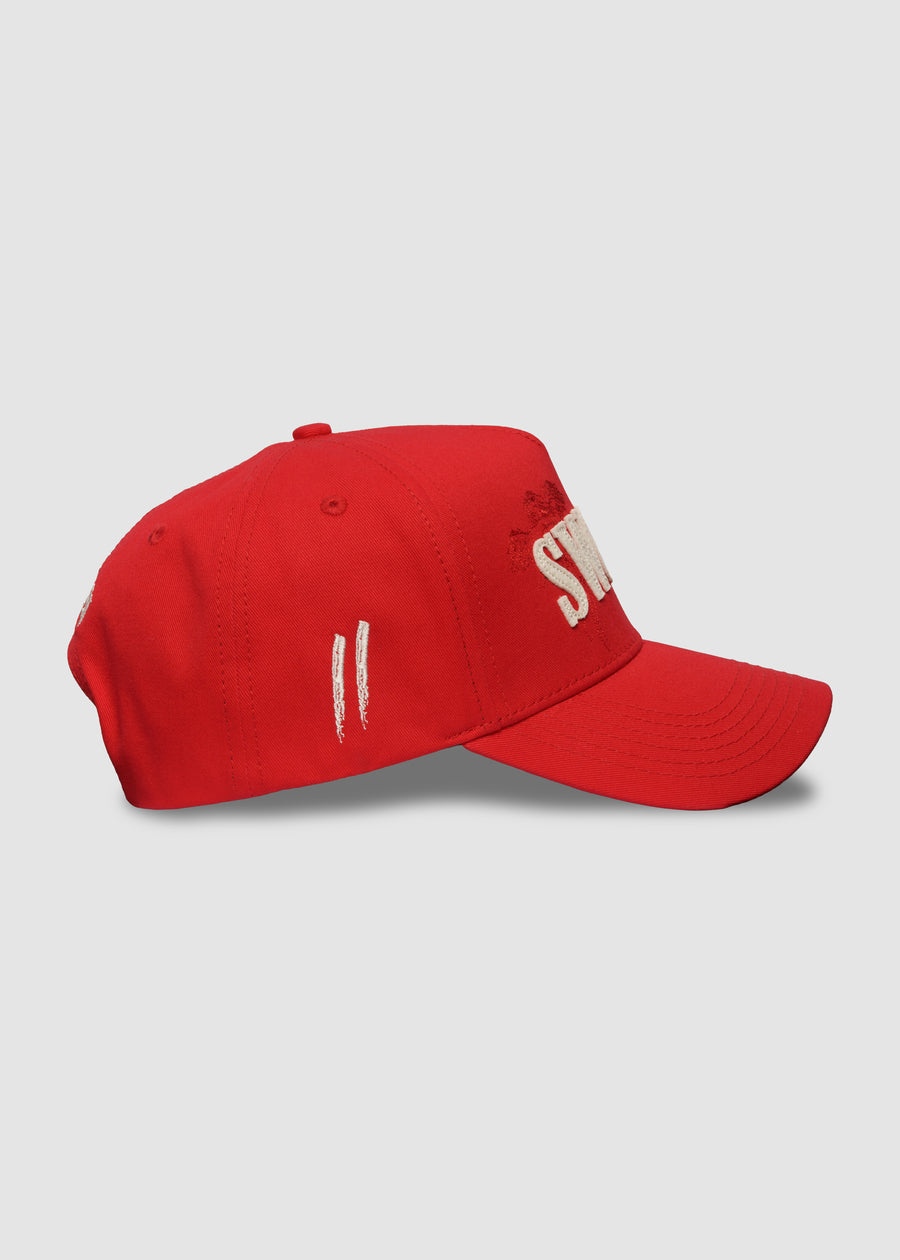 Oath A-Frame Snapback // Red