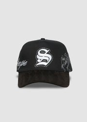 Poetry A-Frame Snapback // Black