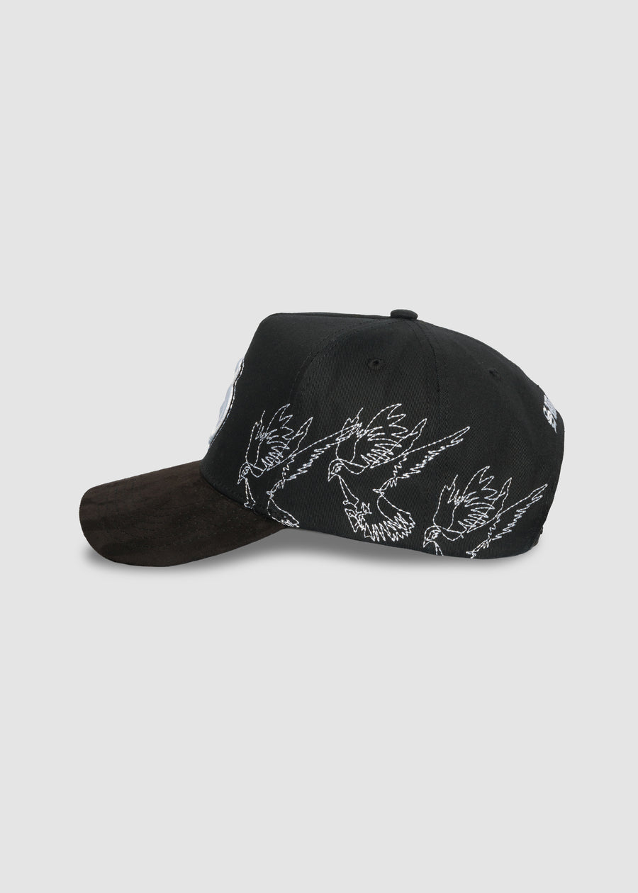 Poetry A-Frame Snapback // Black