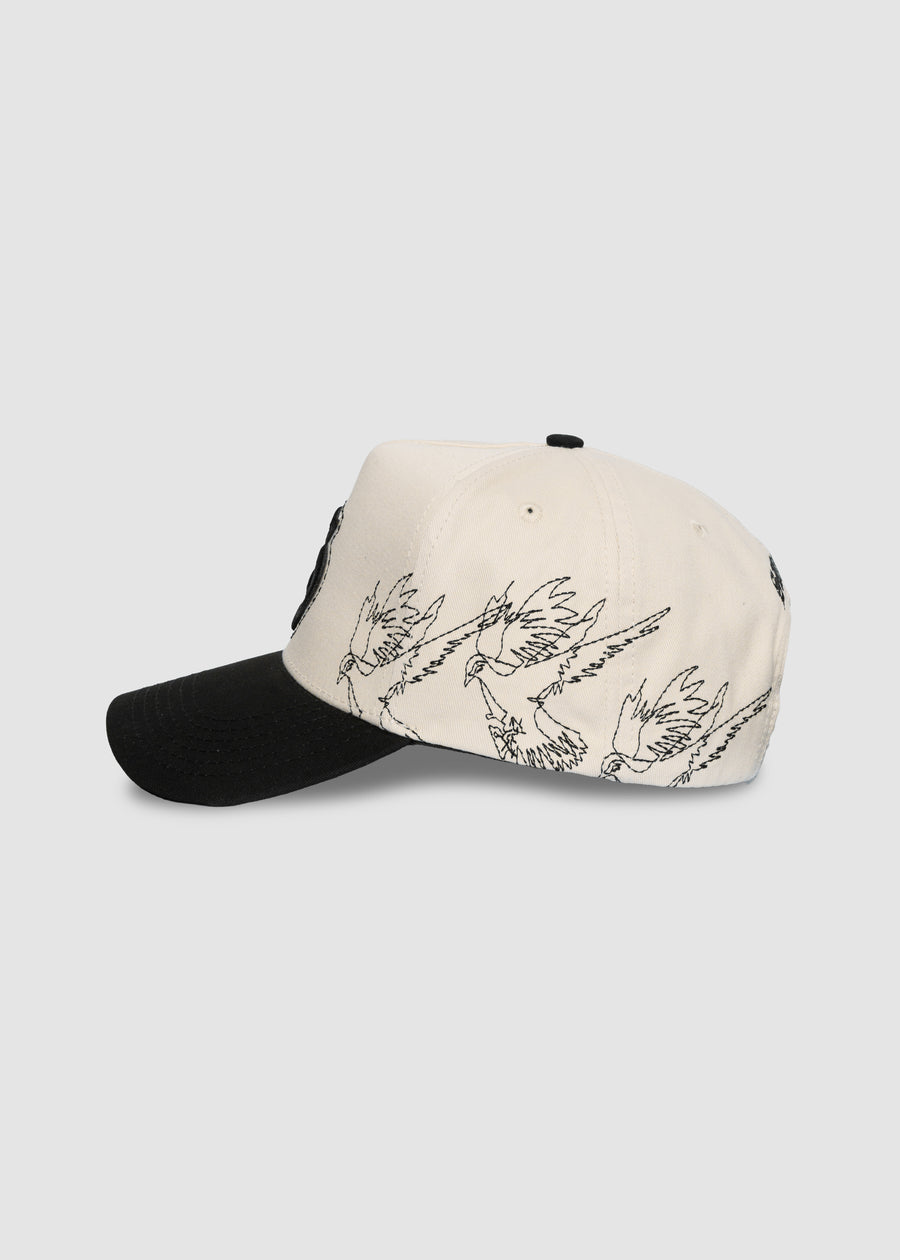 Poetry A-Frame Snapback // Natural & Black