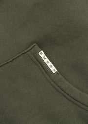 Script Angel Cropped Zip-up Hoodie // Washed Green