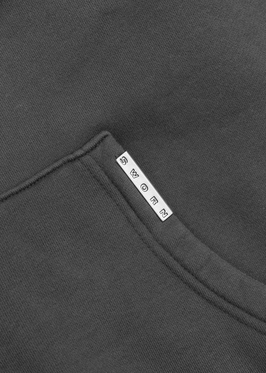 Script Angel Cropped Zip-up Hoodie // Vintage