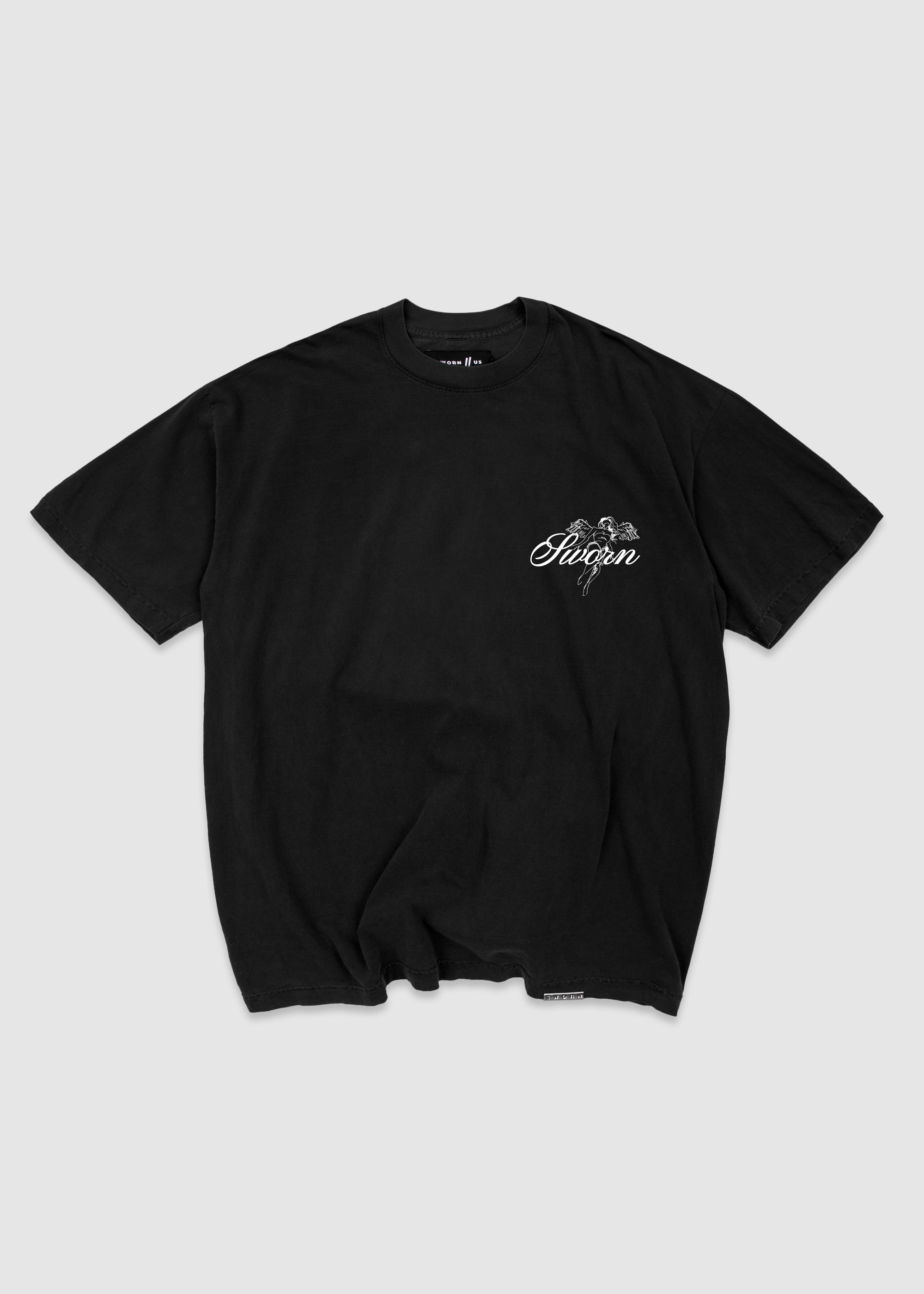 Script Tee // Black