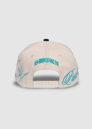 Poetry A-Frame Snapback // Natural & Ice Blue