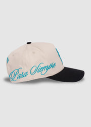 Poetry A-Frame Snapback // Natural & Ice Blue