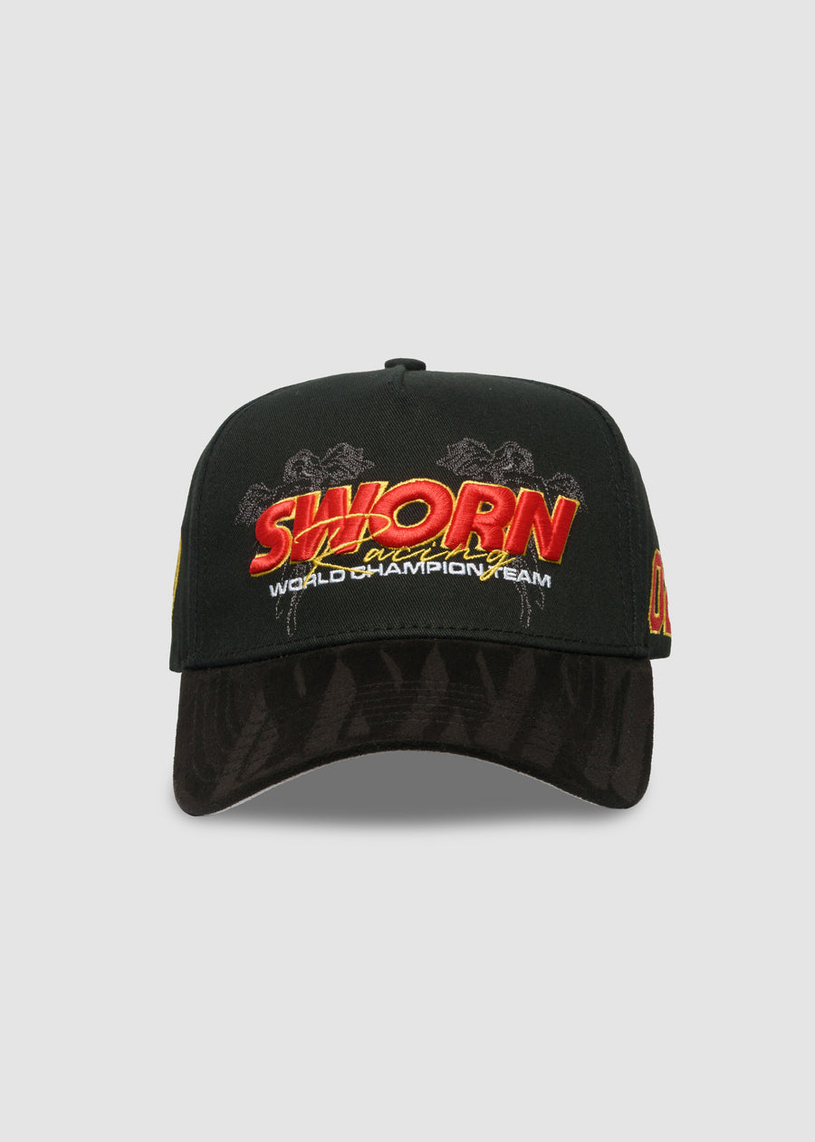 Sworn Racing A-Frame Snapback // Black