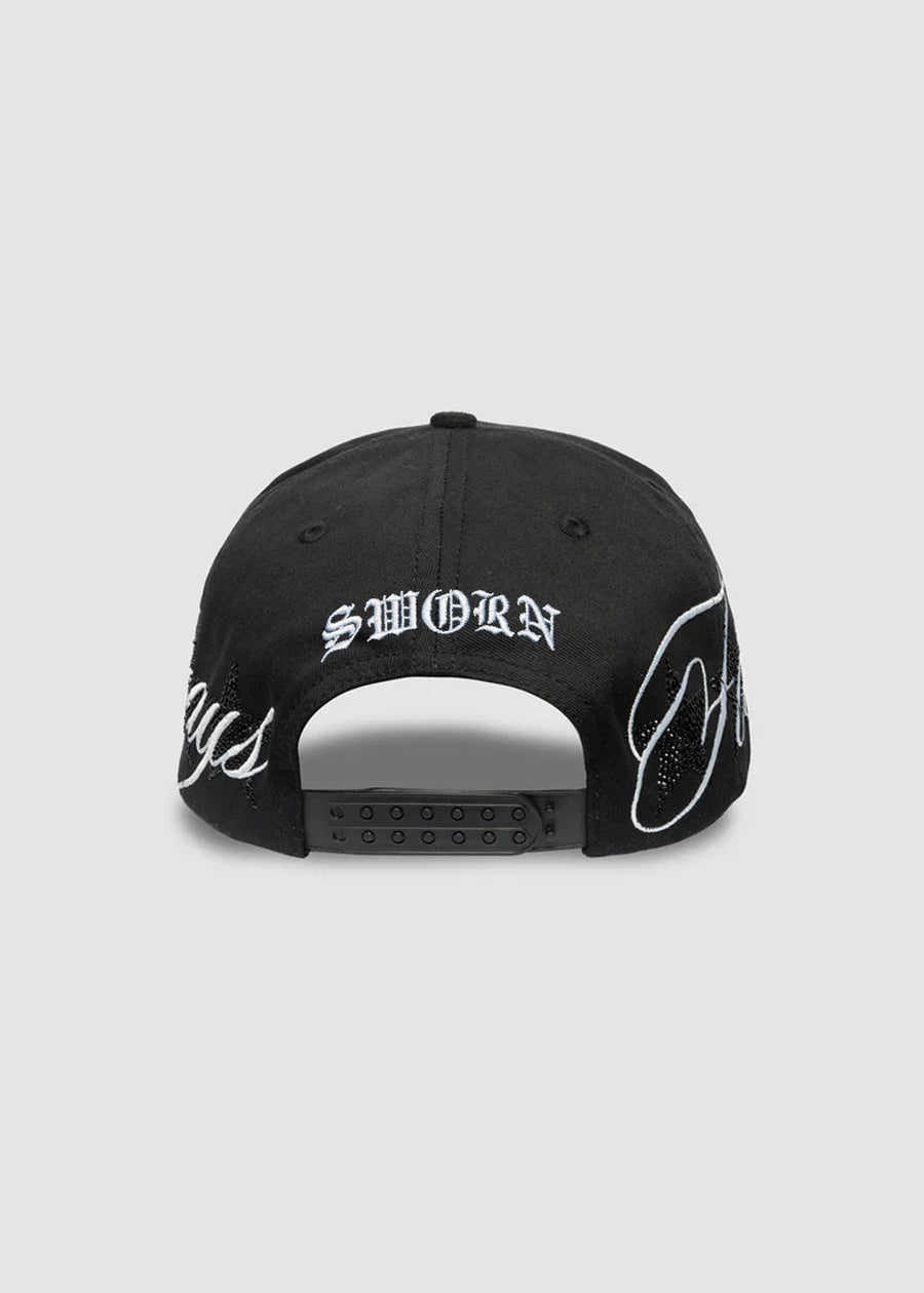 A&F Crystals A-Frame Snapback // Midnight