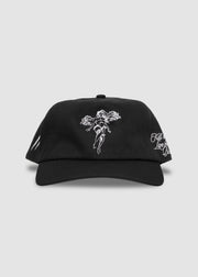Angel Spirit Unstructured Snapback // Black