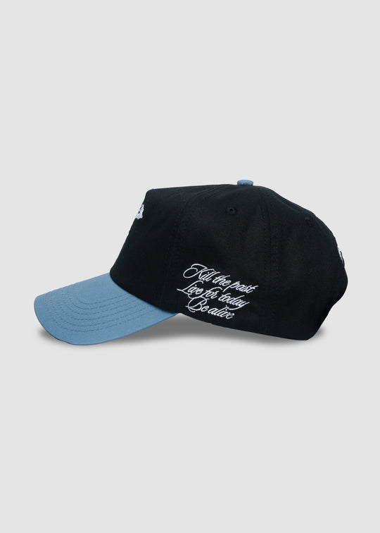 Angel Spirit Unstructured Snapback // Black & Cloud Blue