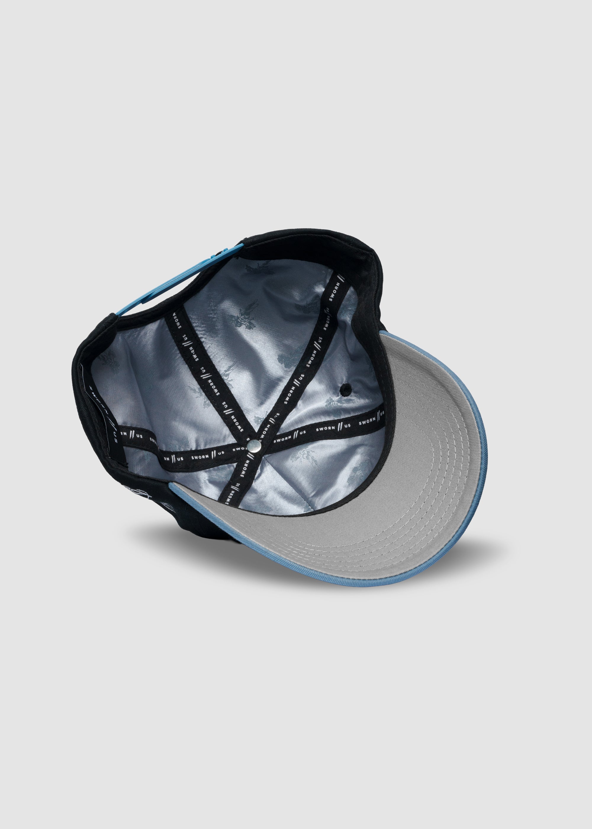 Angel Spirit Unstructured Snapback // Black & Cloud Blue