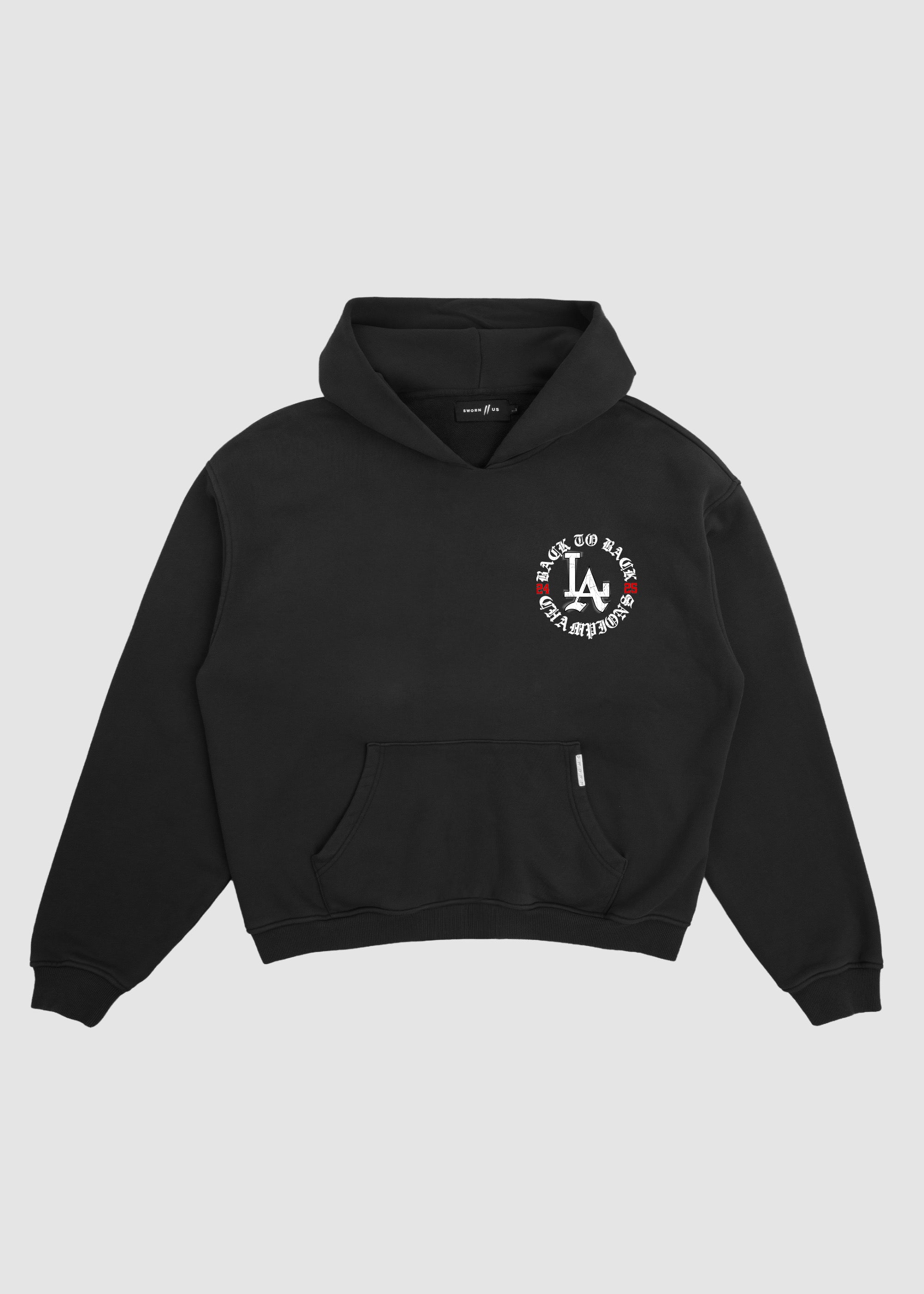 Back 2 Back Hoodie // Black