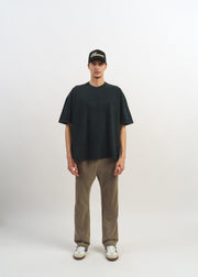 Standard Issue Oversized Crop Tee // Faded Black