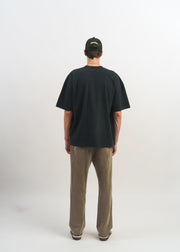 Standard Issue Oversized Crop Tee // Faded Black