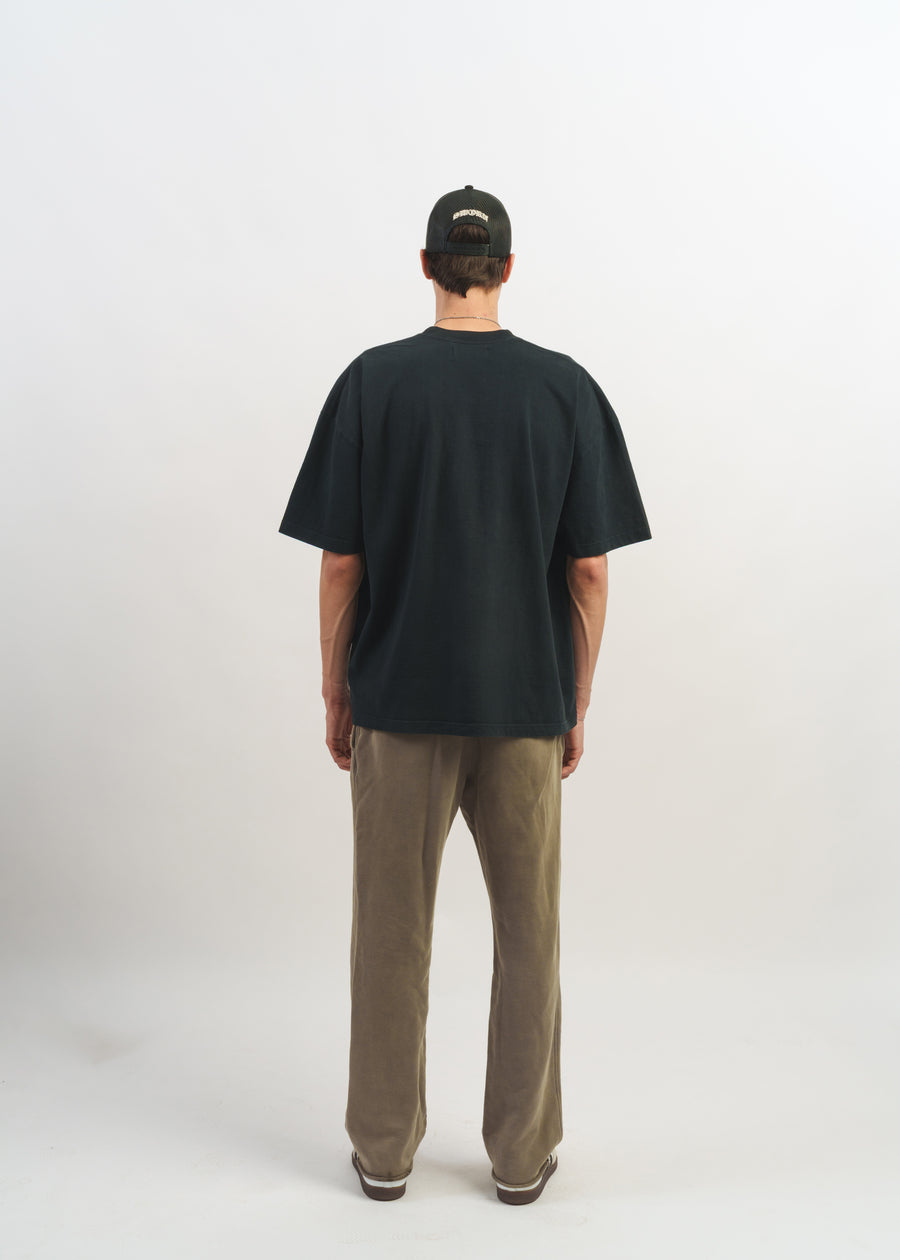 Standard Issue Oversized Crop Tee // Faded Black