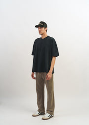 Standard Issue Oversized Crop Tee // Faded Black