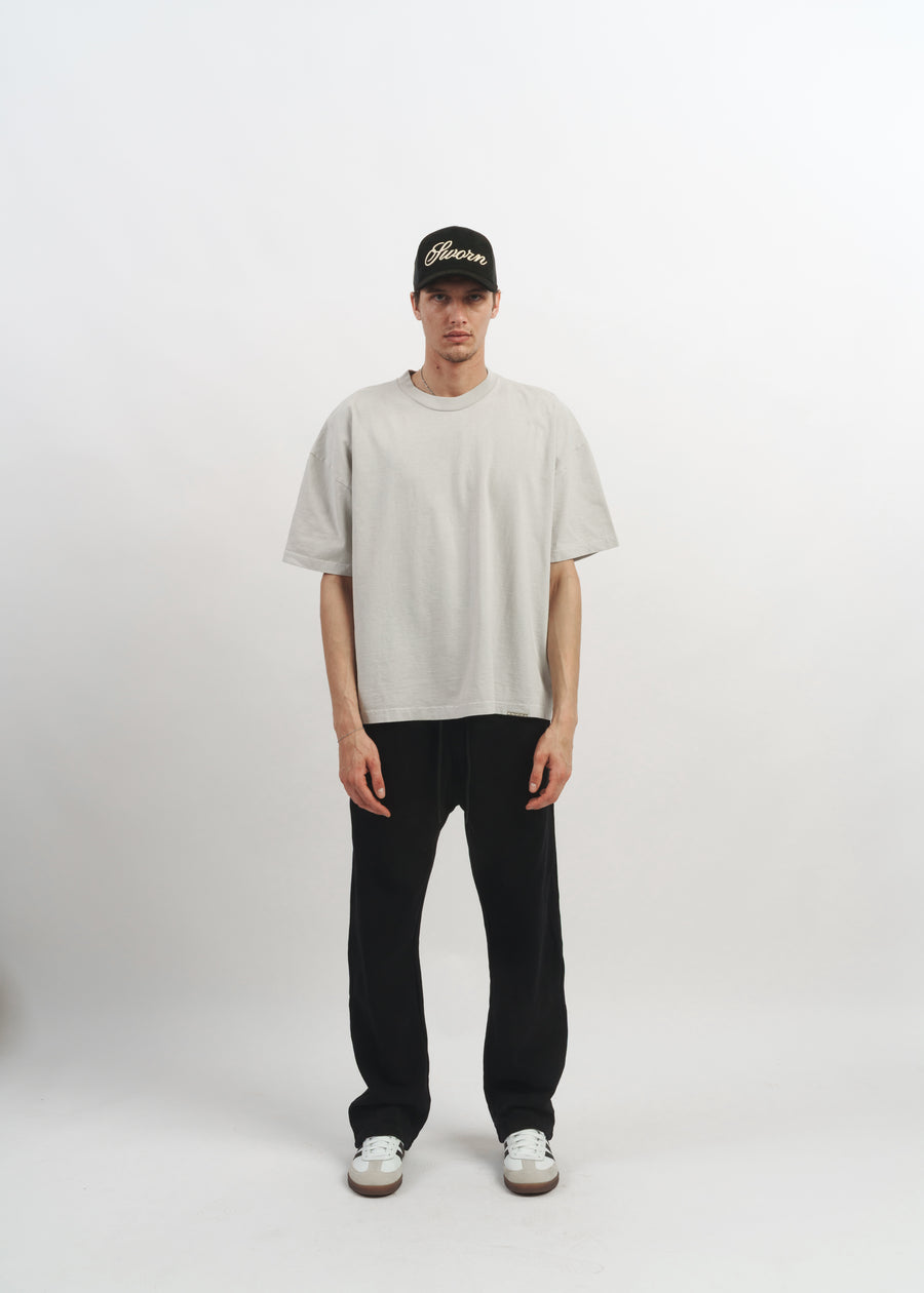 Standard Issue Oversized Crop Tee // Cement