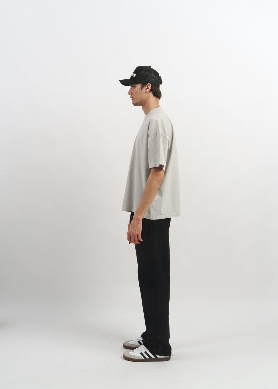 Standard Issue Oversized Crop Tee // Cement