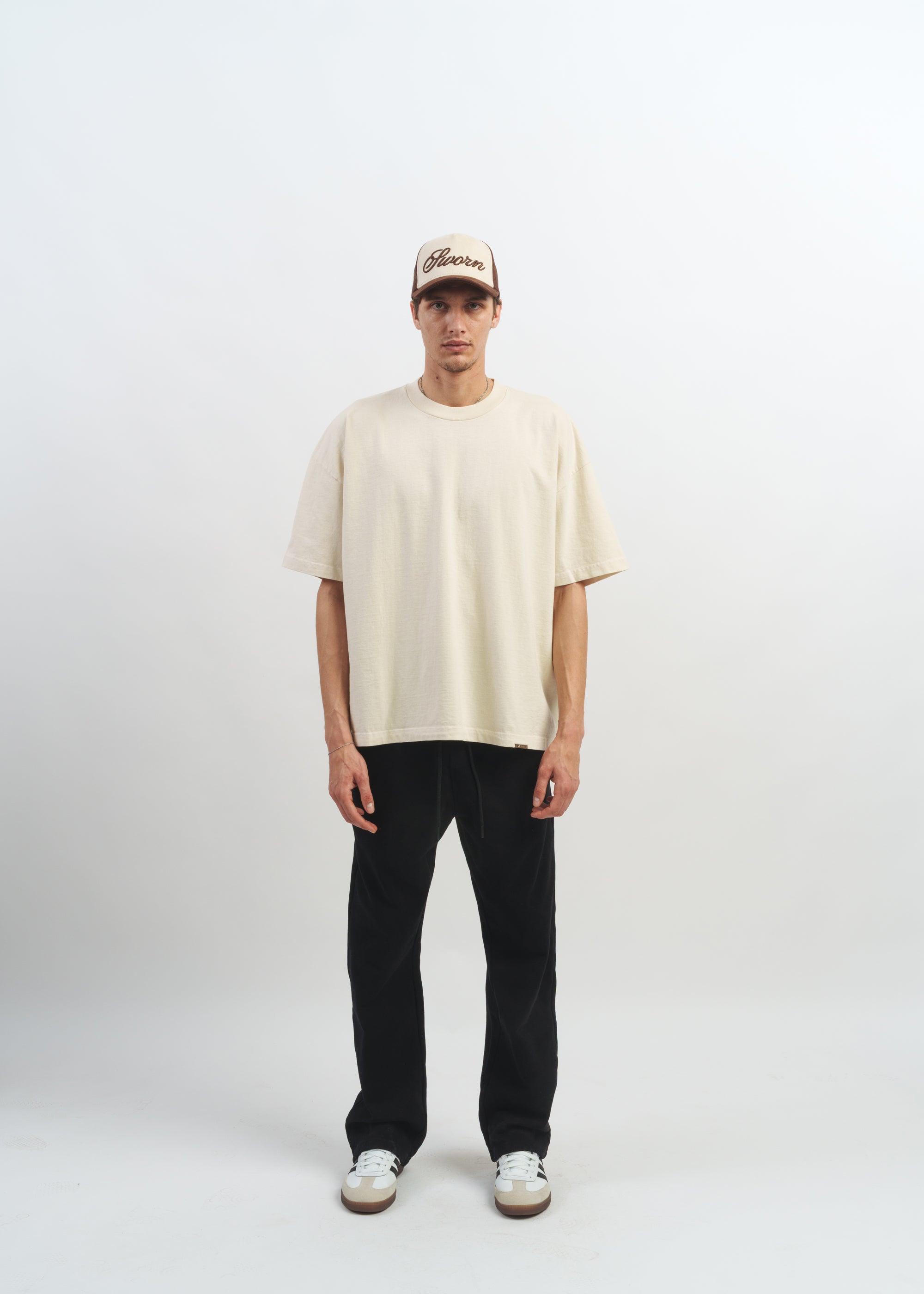 Standard Issue Oversized Crop Tee // Natural