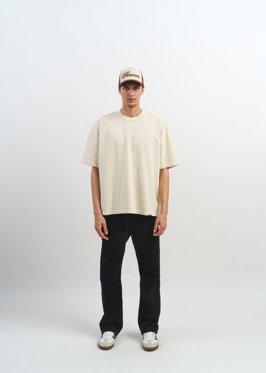 Standard Issue Oversized Crop Tee // Natural