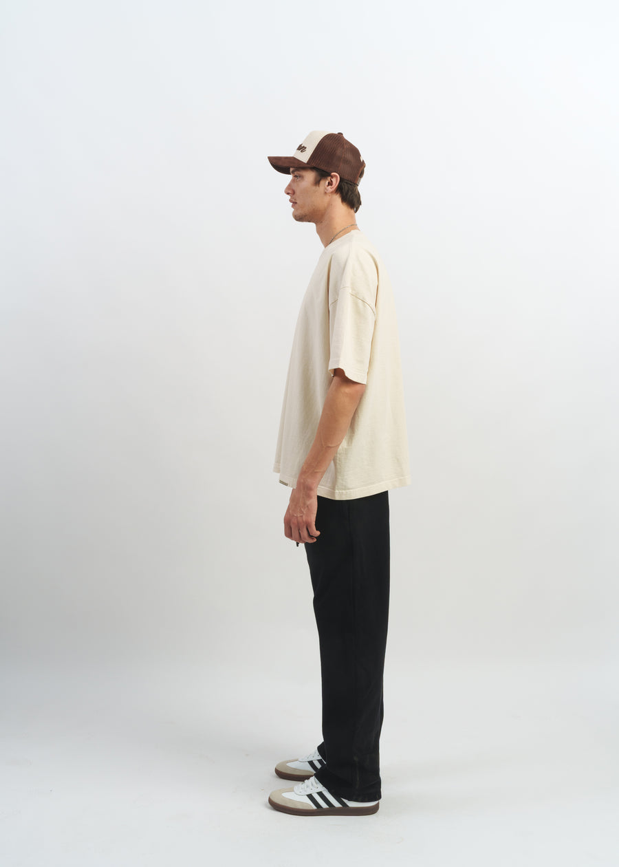 Standard Issue Oversized Crop Tee // Natural