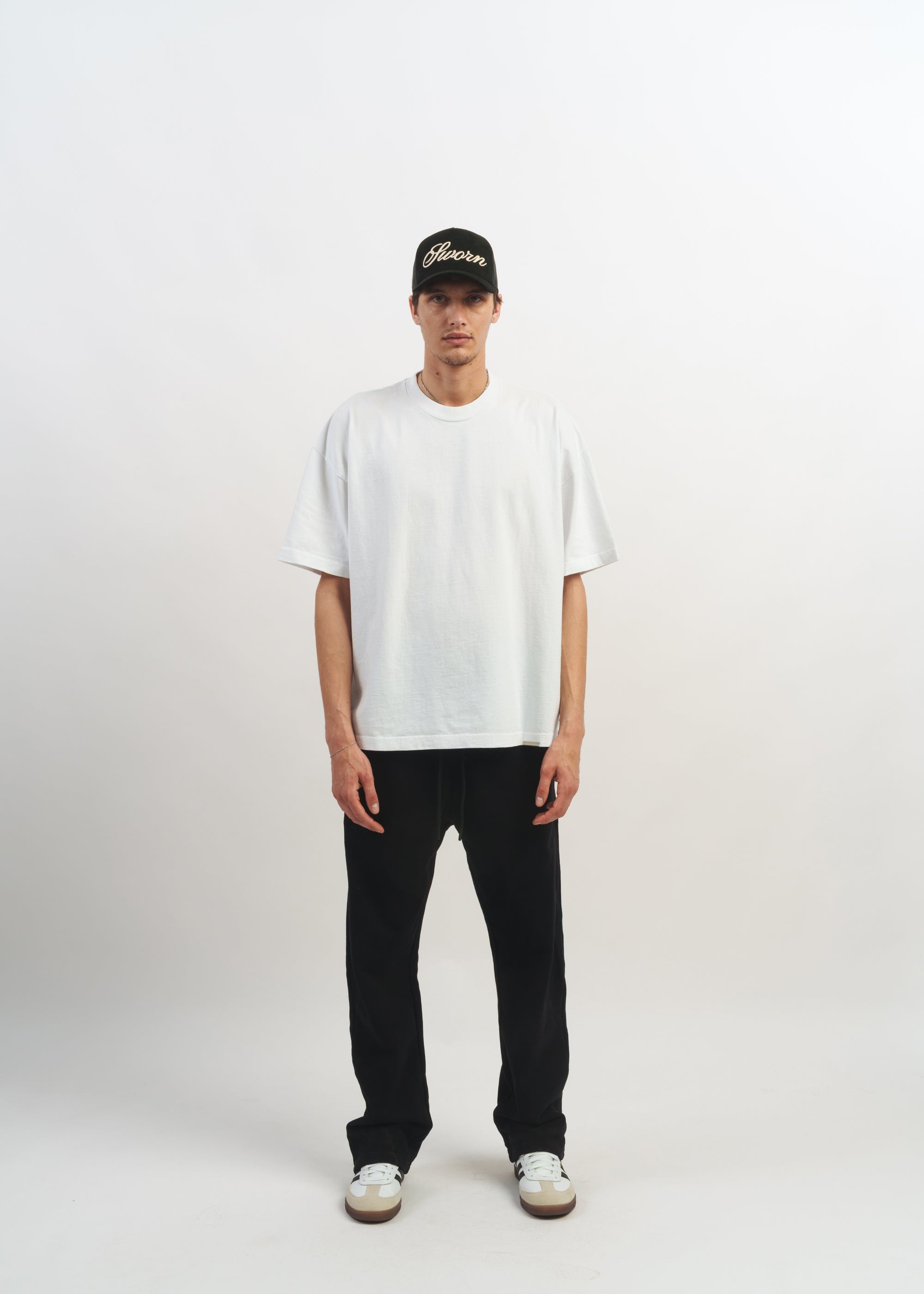 Standard Issue Oversized Crop Tee // White