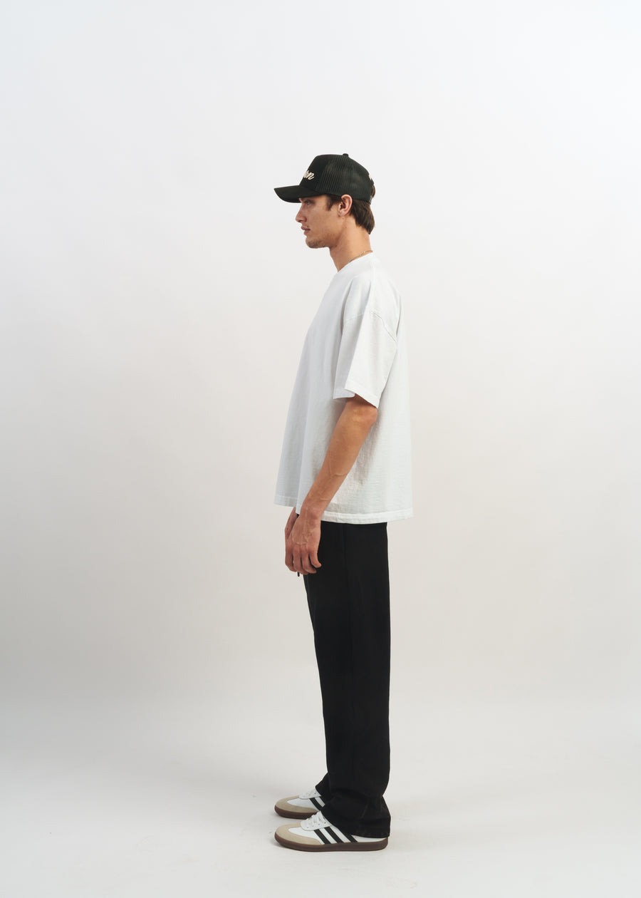 Standard Issue Oversized Crop Tee // White