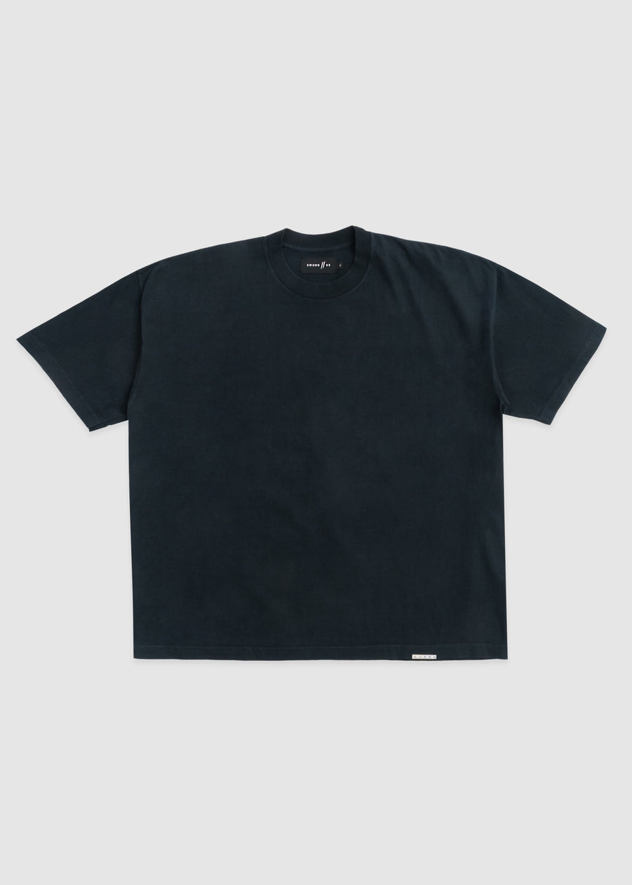Standard Issue Oversized Crop Tee // Faded Black