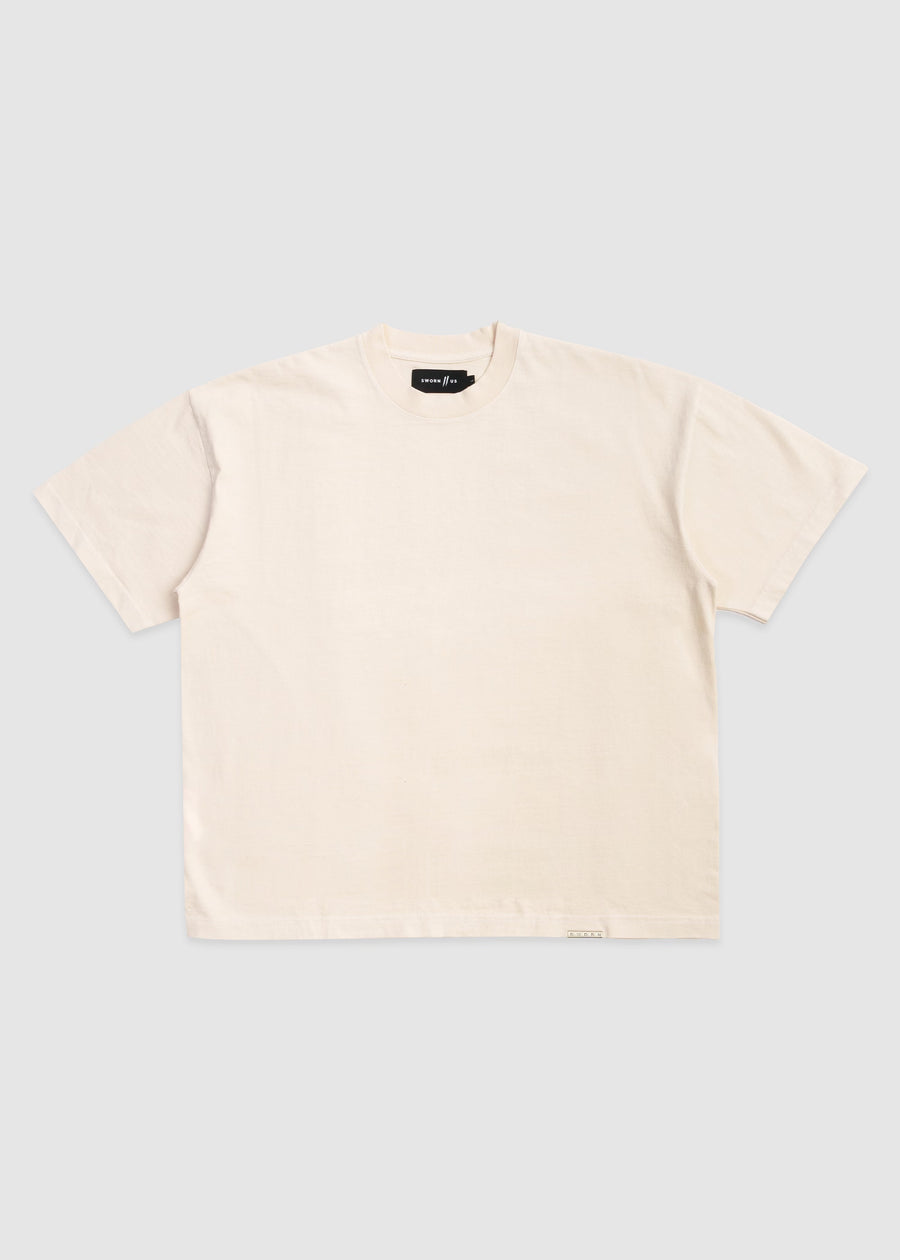 Standard Issue Oversized Crop Tee // Natural