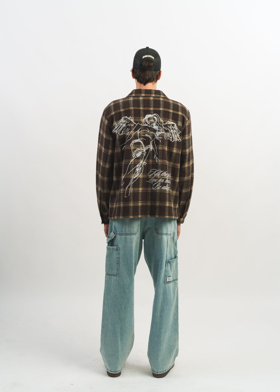 Lotus Angel Flannel // Espresso