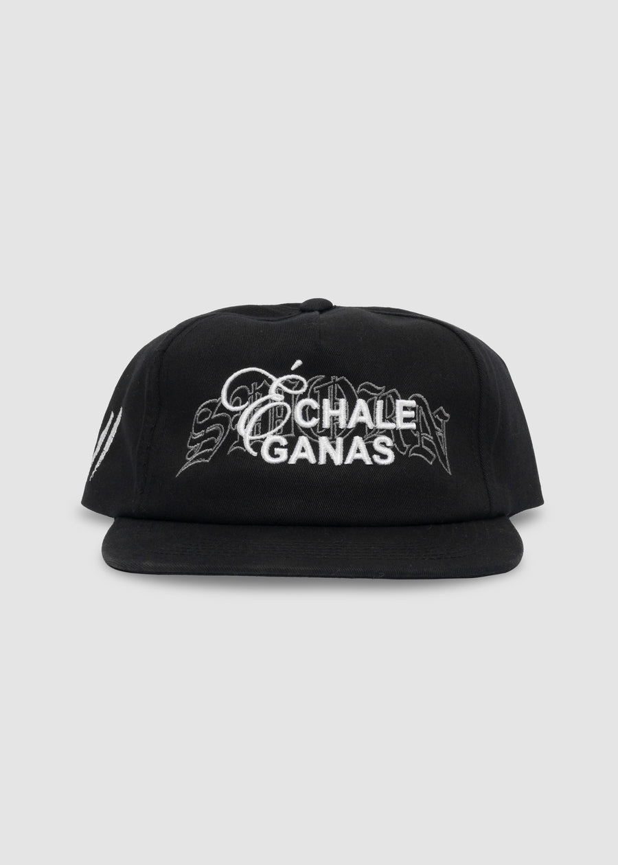 Échale Ganas Unstructured Snapback // Black