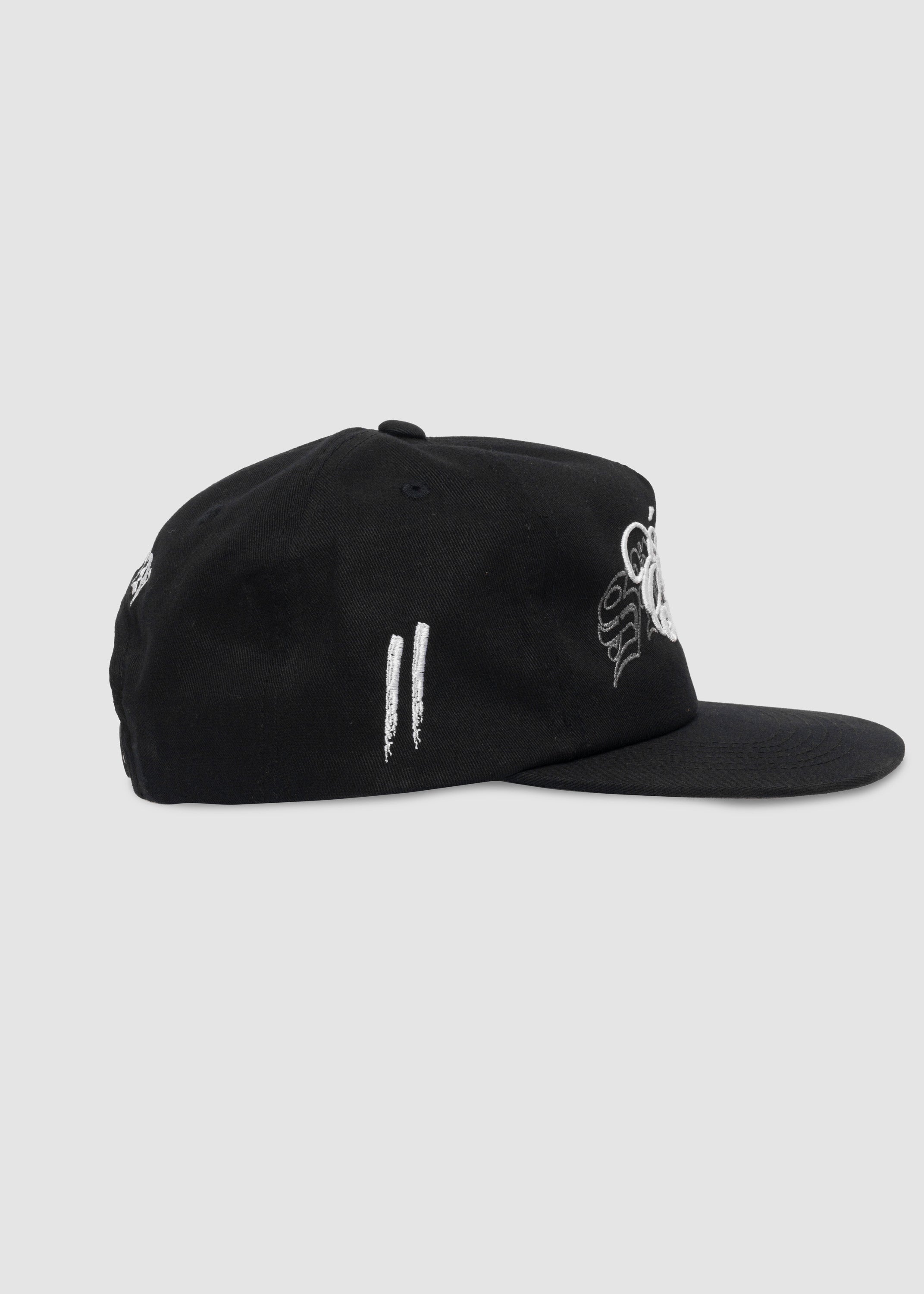 Échale Ganas Unstructured Snapback // Black