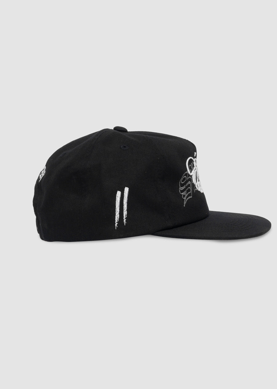 Échale Ganas Unstructured Snapback // Black