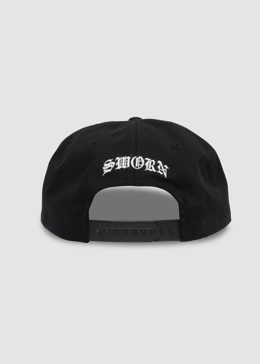 Échale Ganas Unstructured Snapback // Black