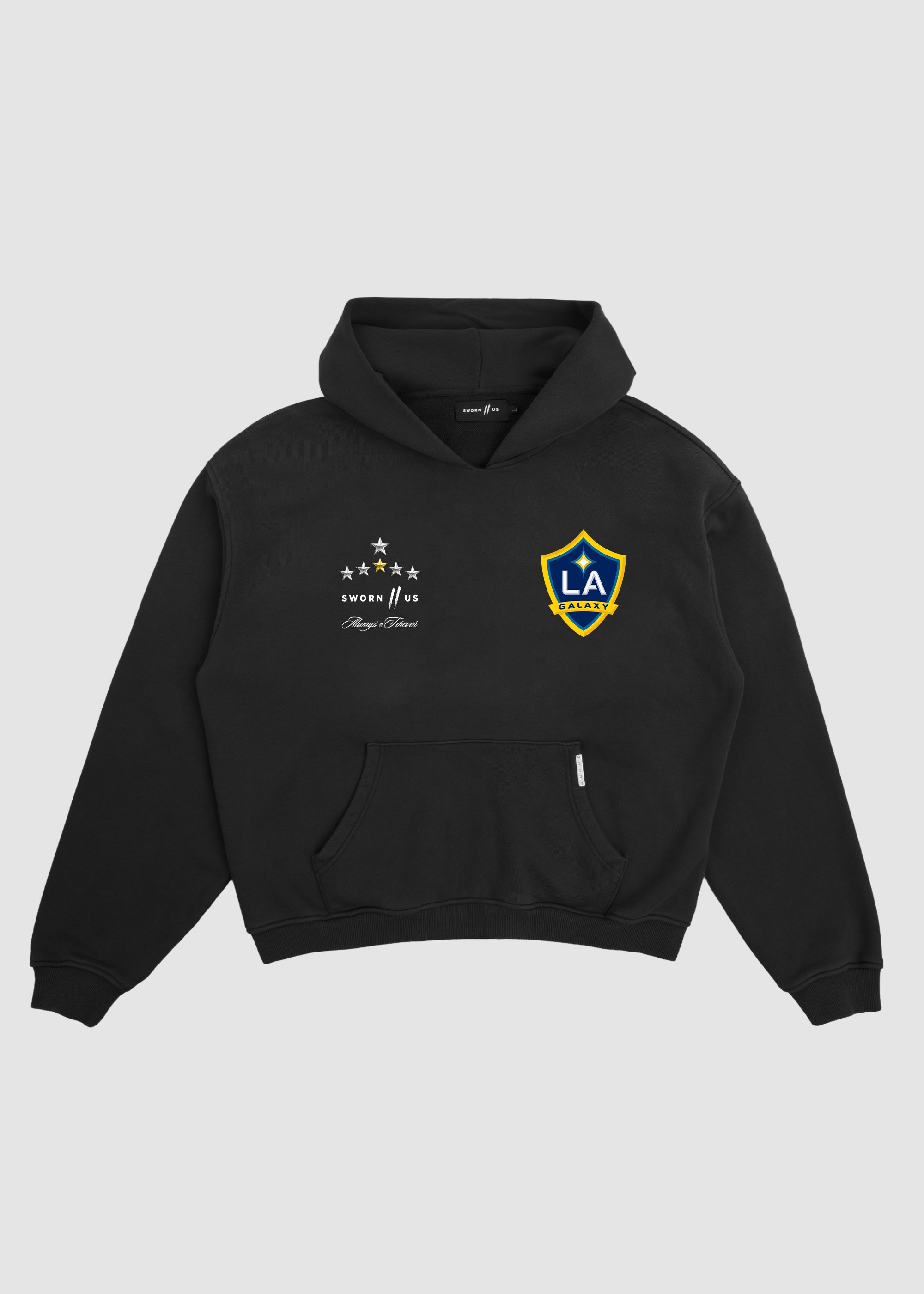 LA Galaxy Six Rings Hoodie // Black