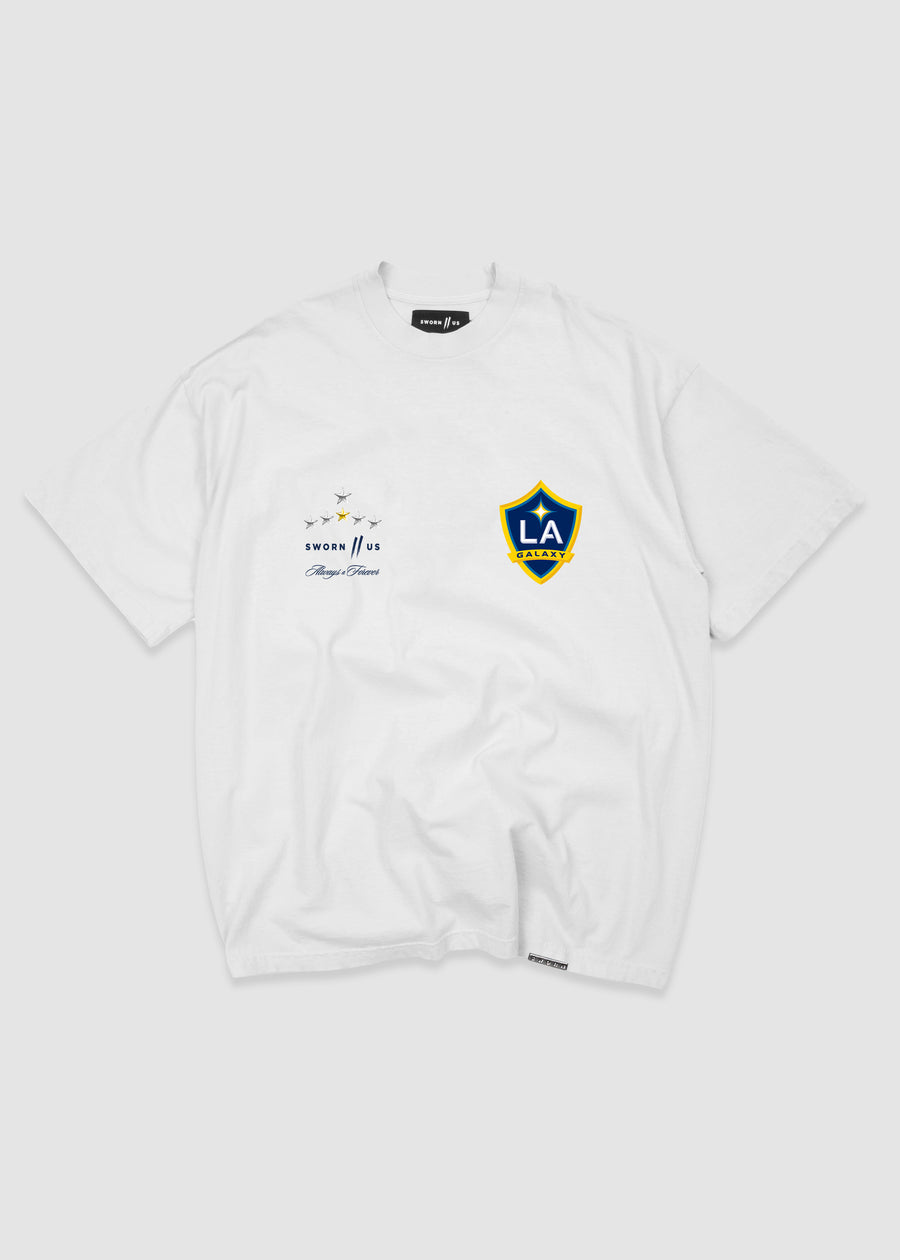 LA Galaxy Six Rings Tee // White
