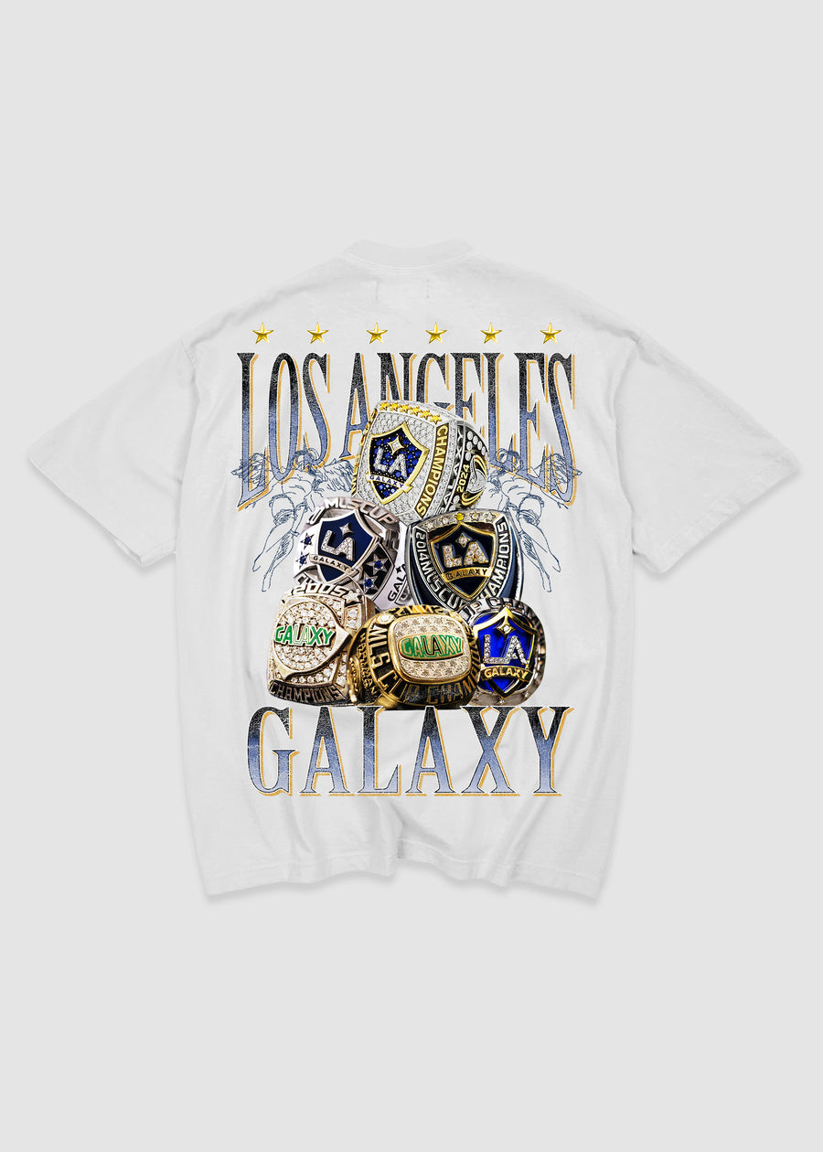 LA Galaxy Six Rings Tee // White