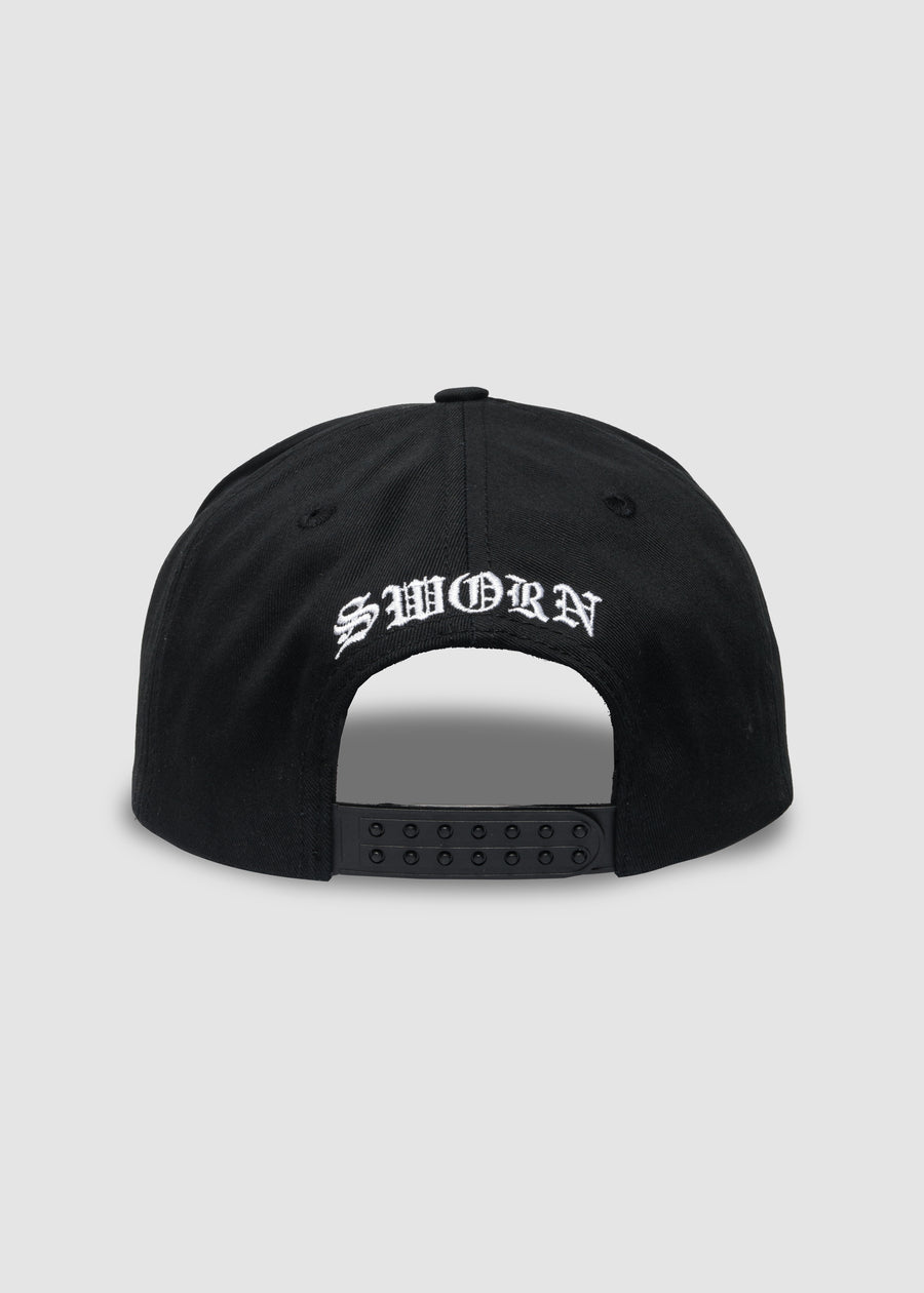 Unfinished Business A-Frame Snapback // Black