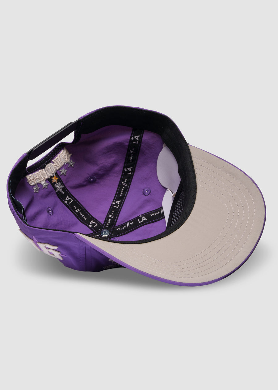 LA Galaxy Hometown Nylon Snapback // Purple