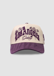 LA Galaxy Hometown A-Frame Snapback // Natural & Purple