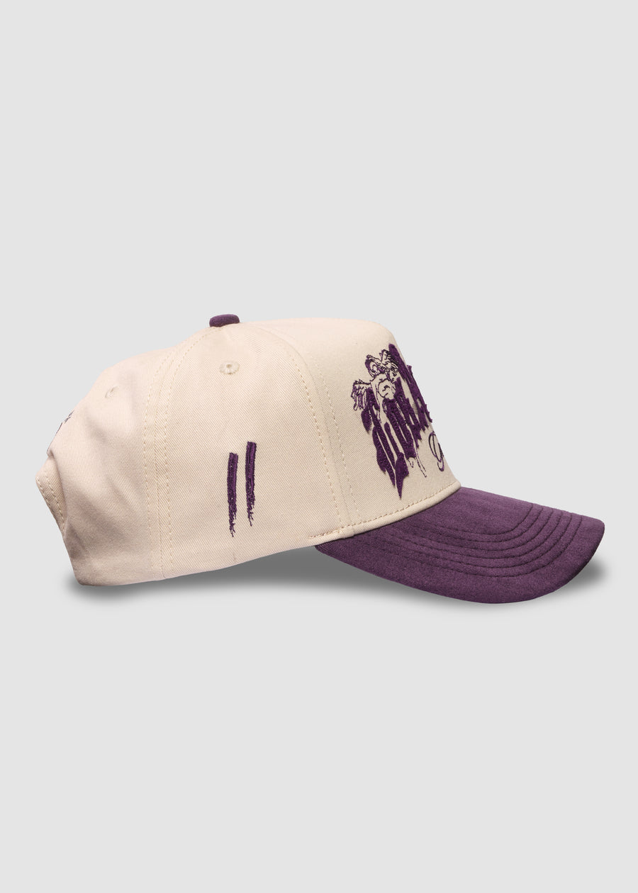LA Galaxy Hometown A-Frame Snapback // Natural & Purple