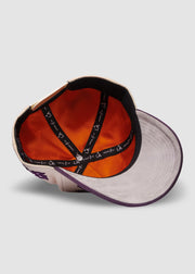 LA Galaxy Hometown A-Frame Snapback // Natural & Purple