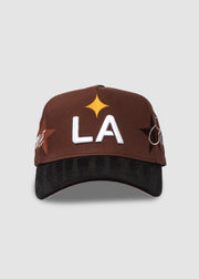 LA Galaxy LA Quasar A-Frame Snapback // Mocha & Black