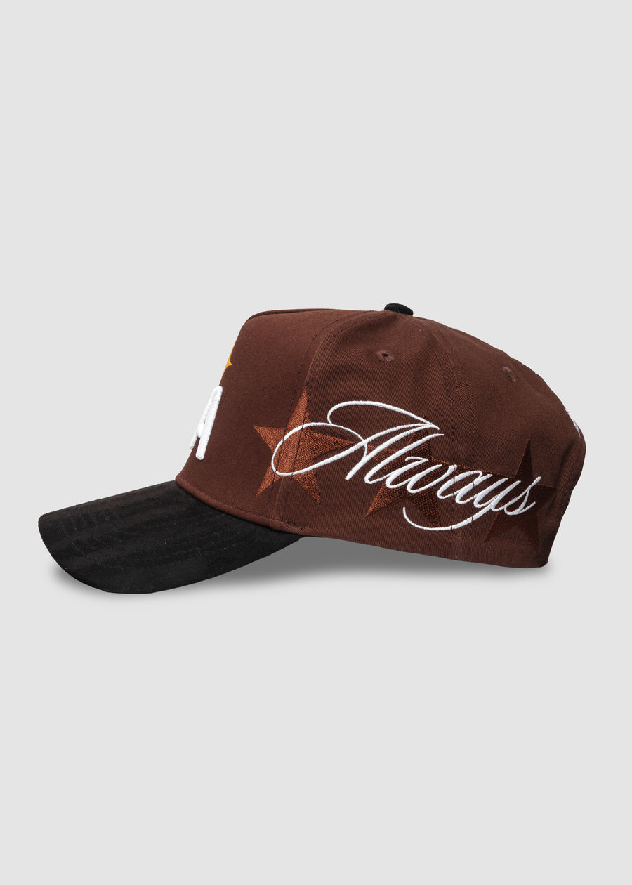 LA Galaxy LA Quasar A-Frame Snapback // Mocha & Black