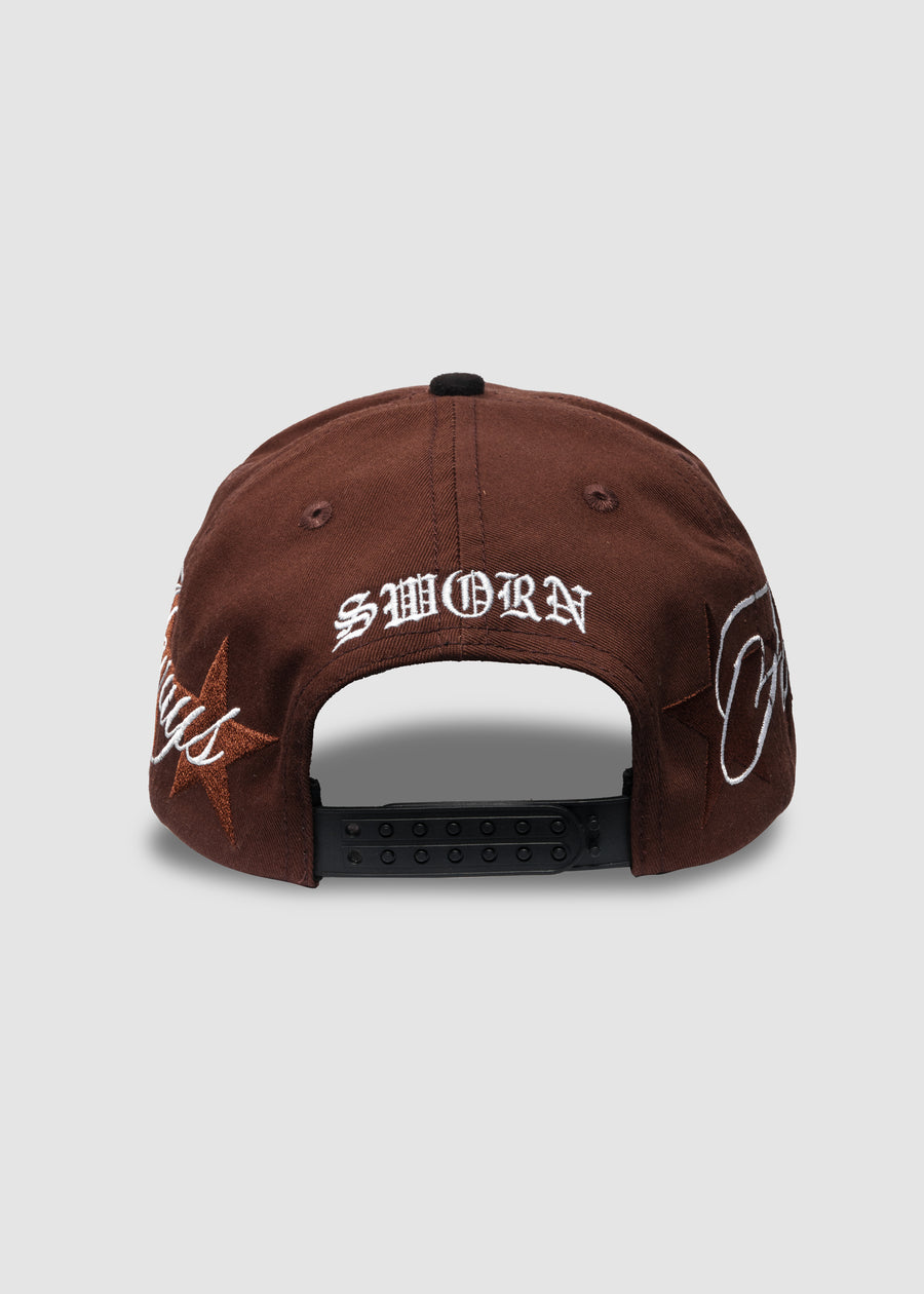 LA Galaxy LA Quasar A-Frame Snapback // Mocha & Black