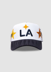 LA Galaxy LA Quasar A-Frame Snapback // White & Navy